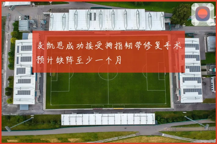 麦凯恩成功接受拇指韧带修复手术预计缺阵至少一个月